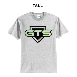 GTS Baseball  Tall Core Blend short Sleeve T Shirts -Ash
