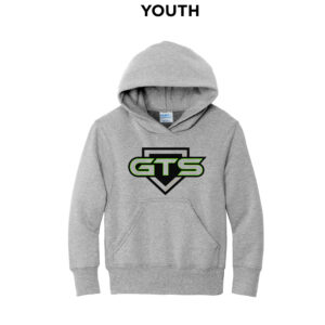 GTS Baseball  Youth Hooded Sweatshirt -Ash