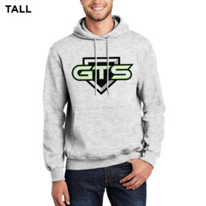GTS Baseball  TALL Classic Pullover Hooded Sweatshirt – Ash