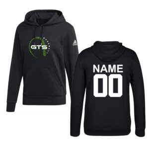 GTS Baseball Adidas Fleece Unisex Hooded Sweatshirt Black