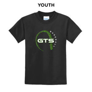 GTS Baseball Youth Short Sleeve Tee – Black