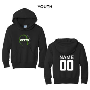 GTS Baseball Youth Hooded Sweatshirt -Black