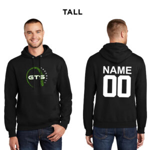 GTS Baseball Tall Ultimate Pullover Hooded Sweatshirt – Black