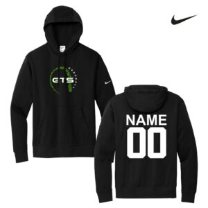 GTS Baseball Nike Club Unisex Fleece Sleeve Swoosh Pullover Hoodie -Black