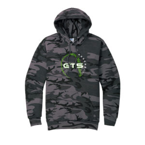 GTS Baseball Unisex Core Fleece Camo Pullover Hooded Sweatshirt – BlackHeather