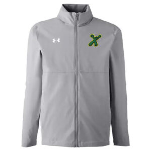 Green Xtreme Under Armour UA Rival Stretch Woven Men’s Full Zip-Mod Grey