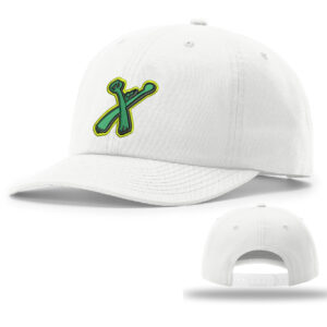 Green Xtreme Richardson Relaxed 6 Panel Snapback premium canvas cap-White