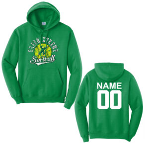Green Xtreme Unisex Fleece Hooded Sweatshirt-Kelly