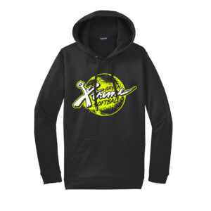 Green Xtreme Sport-Tek Sport-Wick Fleece Hooded Pullover Men-Black