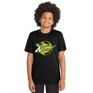 Green Xtreme Sport-Tek YOUTH Posi-UV short Sleeve Tee-Black