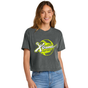 Green Xtreme Comfort Colors Women’s Heaveweight Boxy Fit Slightly Cropped T-Shirt-Pepper