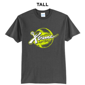 Green Xtreme Tall Short Sleeve Tee-Charcoal