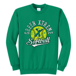 Green Xtreme Unisex Fleece Crewneck Sweatshirt-Kelly