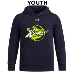 Green Xtreme Under Armour Youth Team Icon Fleece Hoodie-Black