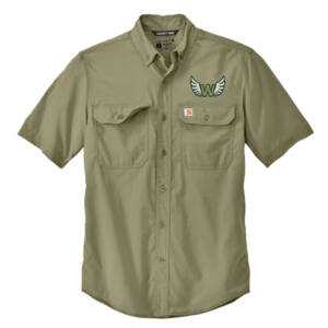 West Track CC Carhartt Force Men Solid Short Sleeve Shirt-Burnt Olive