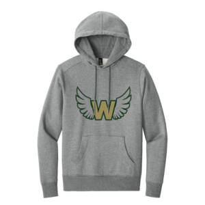 West Track CC District Perfect Weight Fleece Hoodie Unisex-Heathered Steel