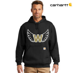 West Track CC Carhartt Men Midweight Hooded Sweatshirt-Black
