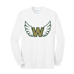 West Track CC Unisex  Long Sleeve Core Blend T-Shirt-White