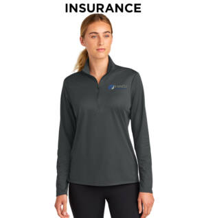 IHMVCU Sport-Tek Women’s Micropique Sport-Wick 1/4-Zip-Iron Grey