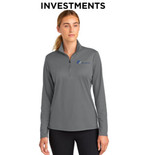 IHMVCU Sport-Tek Women’s Micropique Sport-Wick 1/4-Zip-Grey Concrete