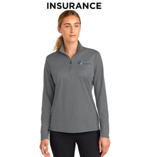 IHMVCU Sport-Tek Women’s Micropique Sport-Wick 1/4-Zip-Grey Concrete
