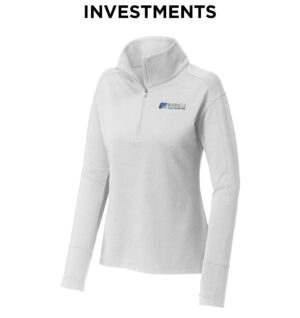 IHMVCU Sport-Tek Ladies Sport-Wick Flex Fleece 1/4-Zip-White