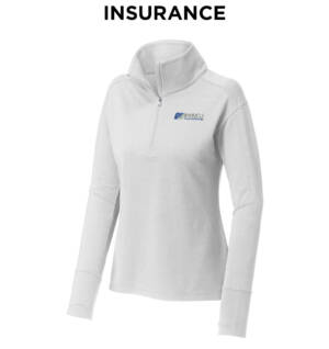 IHMVCU Sport-Tek Ladies Sport-Wick Flex Fleece 1/4-Zip-White
