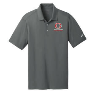 Jefferson Nike Golf Dri Fit Vertical Mesh Polo – Anthracite