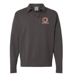 Jefferson ComfortWash Garment Dyed Polo Collar Sweatshirt – NewRailroadGrey
