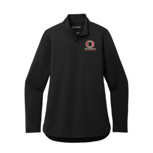 Jefferson Port Authority Ladies C FREE Double Knit 1/4 Zip – DeepBlack