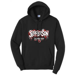 Jefferson Unisex Classic Core weight Cozy Pullover Hooded Sweatshirt – JetBlack