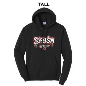Jefferson TALL Classic Pullover Hooded Sweatshirt – JetBlack