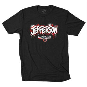 Jefferson Rah Rah Unisex clothing District Perfect Tri blend Crew Tee – Blackfrost