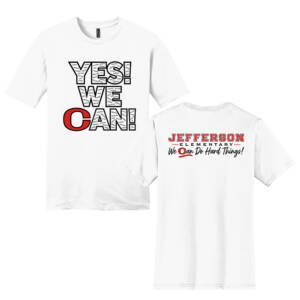 Jefferson Unisex Premium Short Sleeve Tee-White