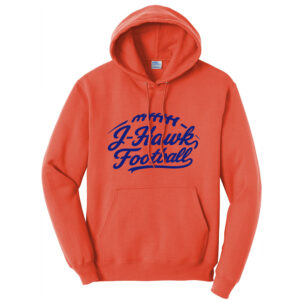 Jesup Football Unisex Fleece Hooded Sweatshirt-Orange