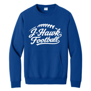 Jesup Football Unisex Core Fleece Crewneck Pocket Sweatshirt-True Royal