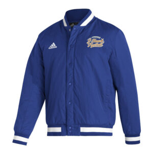 Jesup Football Adidas lined dugout / sideline jacket ROYAL/White