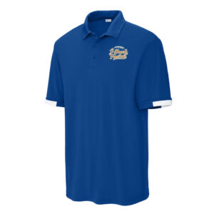 Jesup Football Sport-Tek Men Club Colorblock Polo-Royal/White