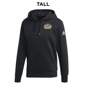 Jesup Football TALL Adidas Fleece Hooded Sweatshirt- Black (LT)