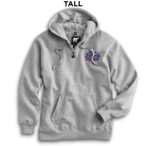 Jesup Football White Bear Premium Heavyweight Pocket Hooded Sweatshirt with Zipper-Athletic Heather (2XLT)