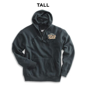 Jesup Football White Bear Premium Heavyweight Pocket Hooded Sweatshirt with Zipper TALL-Charcoal (XLT, 3XLT)