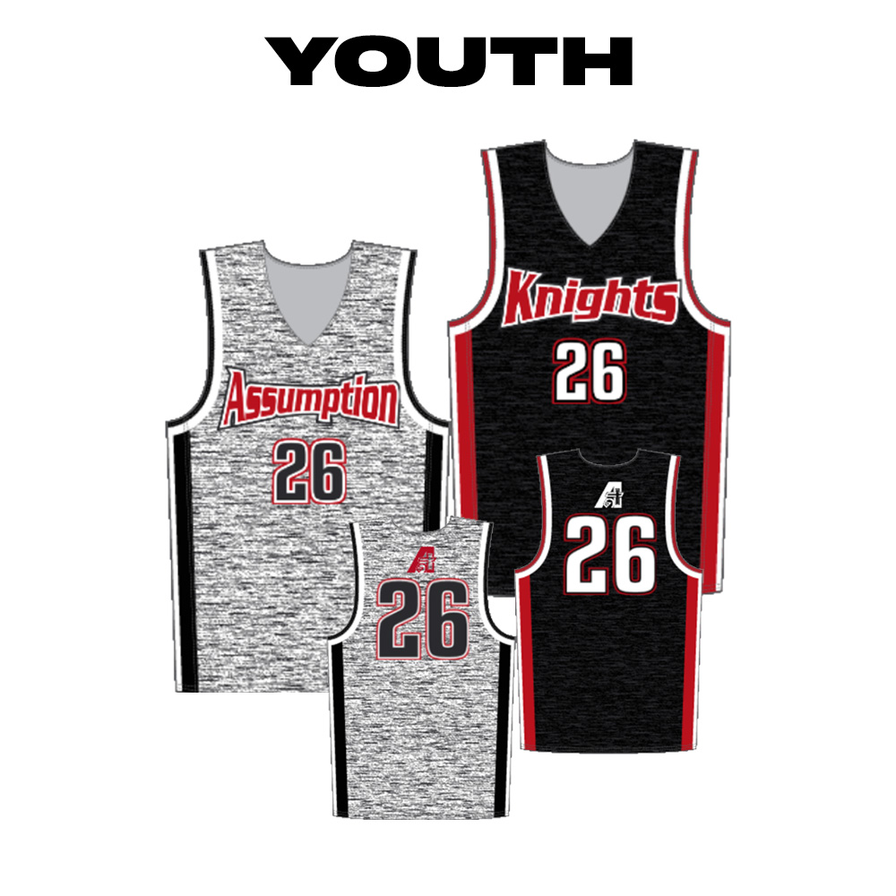 Knights Basketball Youth Sublimated Double-Ply Reversible Jersey-Fabric 0