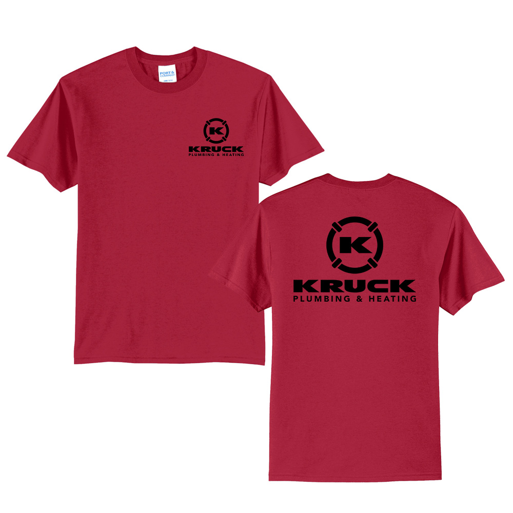 Kruck Unisex Short Sleeve Tee-Red