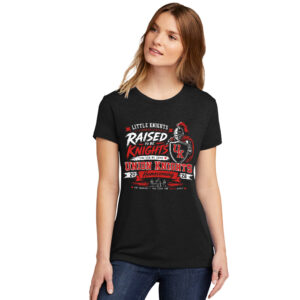 Little Knights Next Level Women’s Ultra Premium CVC (60/40) Tee – Black