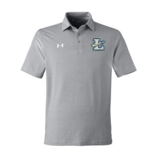 Limestone Football Under Armour DRIVE Team Stripe Premium Polo Mod Grey