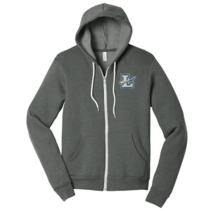 Limestone Football BELLA CANVAS Unisex Sponge Fleece Full Zip Hoodie – DeepHeather