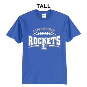 Limestone Football Tall Core Blend short Sleeve T Shirts – royal