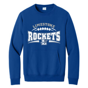 Limestone Football Unisex Core Fleece Crewneck Pocket Sweatshirt – TrueRoyal