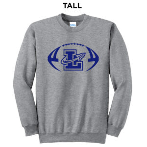 Limestone Football TALL Ultimate Crewneck Sweatshirts – AthleticHeather