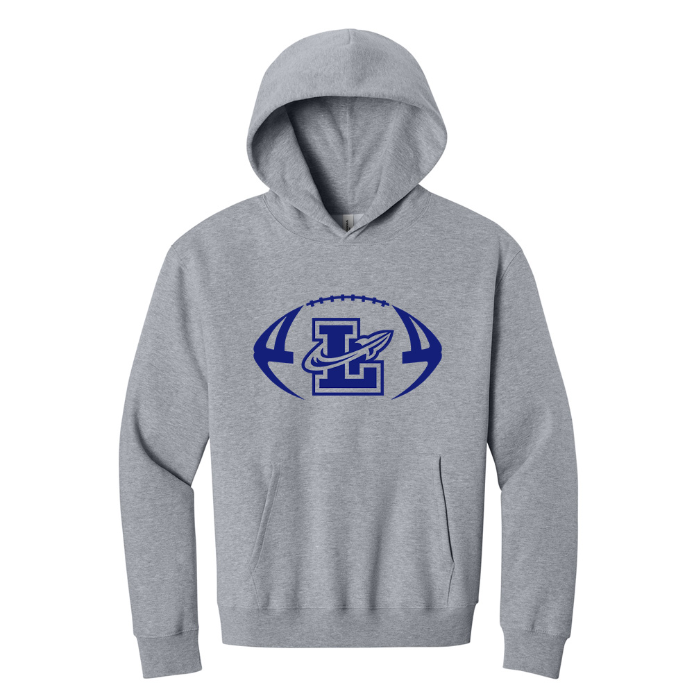 Limestone Football BELLA CANVAS Unisex 10 Ounce Heavyweight Pullover Hoodie - AthleticHeather